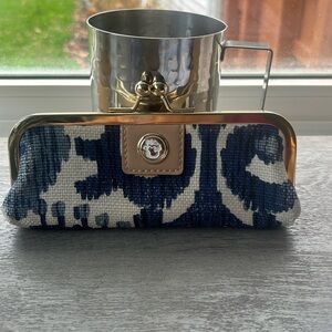 Unique Spartina 499 coin purse w/kiss lock